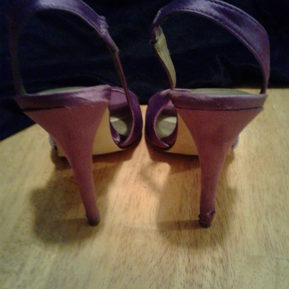 Purple Strappy heel